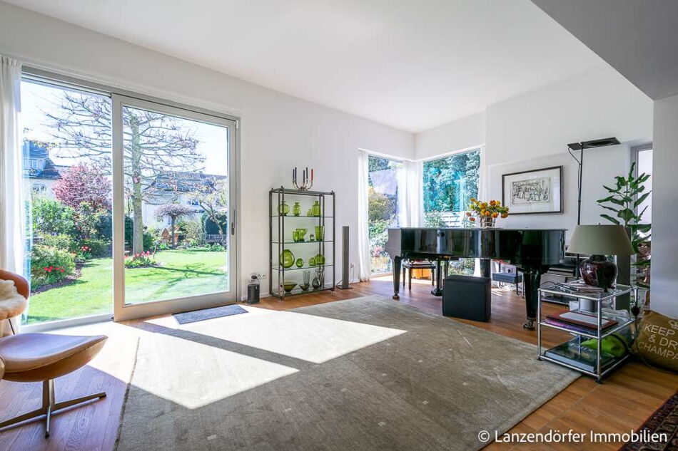 Wohnen mit Blick in den Garten