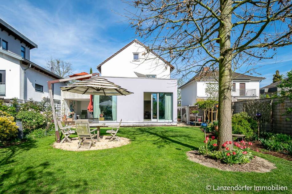 Gartenblick zum Haus