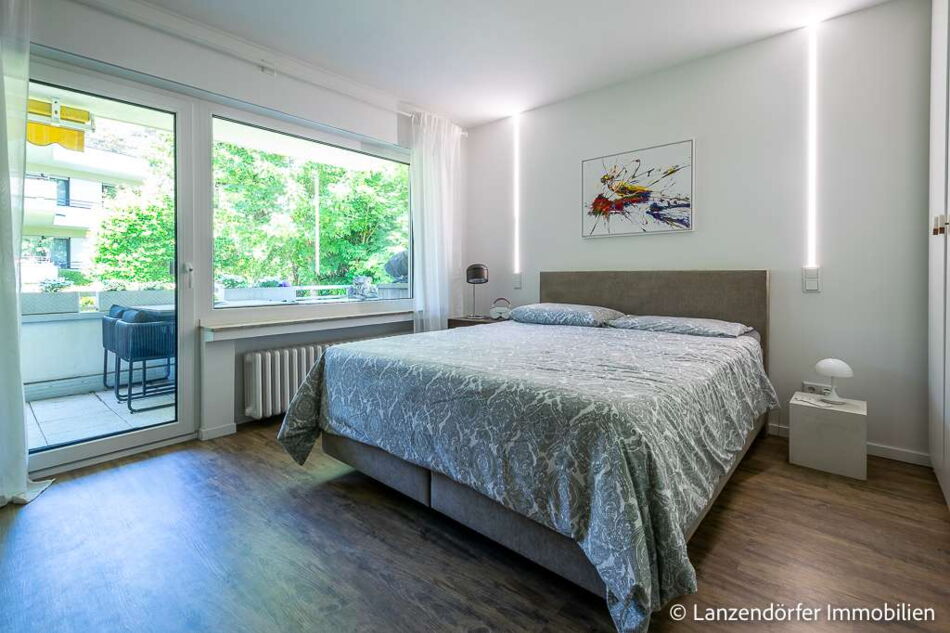 Gut geschnittenes Schlafzimmer